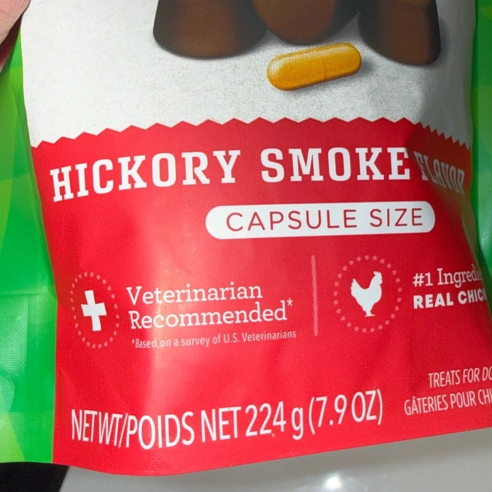 Greenies Pill Pockets Dog Treats Hickory Smoke Large Capsule 7.9oz 30Pk Soft